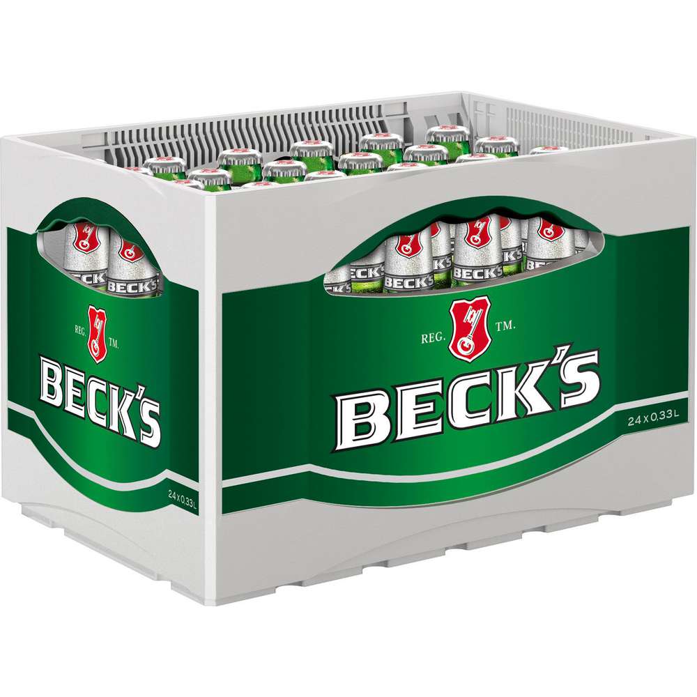 Produktabbildung Beck's Pilsener Bier, 4,9 % (24x 0,330 Liter)