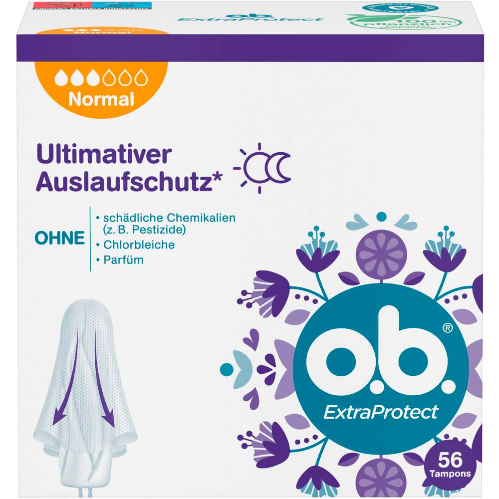 Produktabbildung o.b. Tampons ExtraProtect, Normal