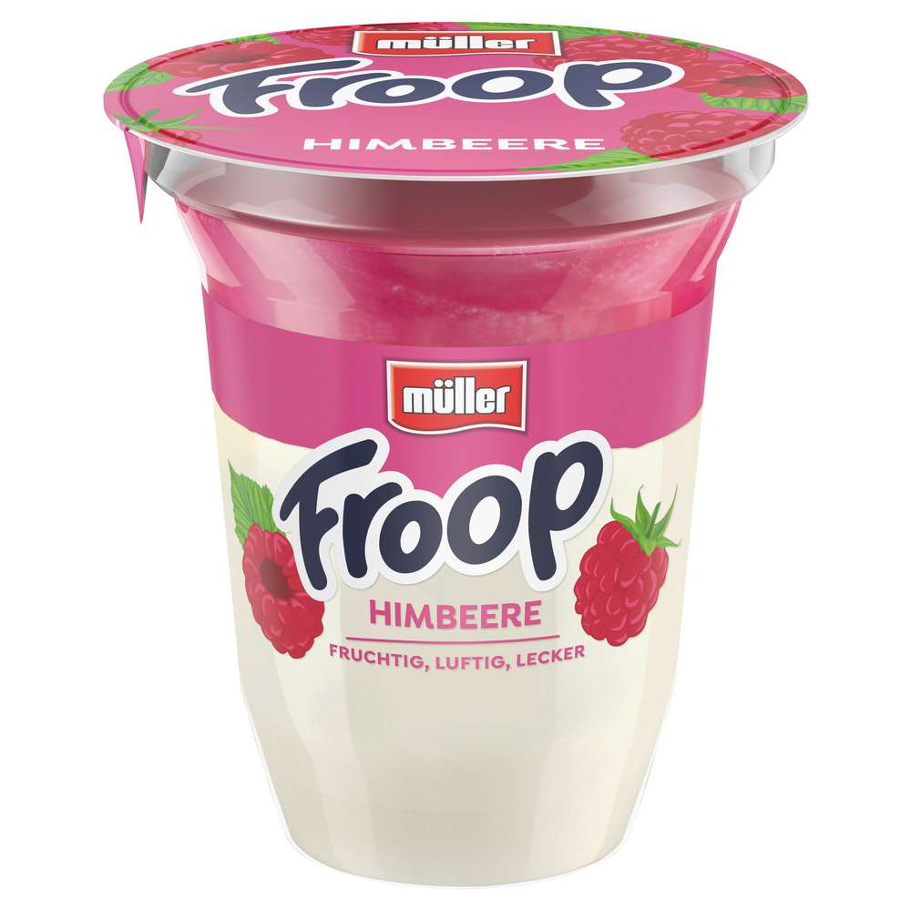 Produktabbildung Müller Froop Joghurt, Himbeere