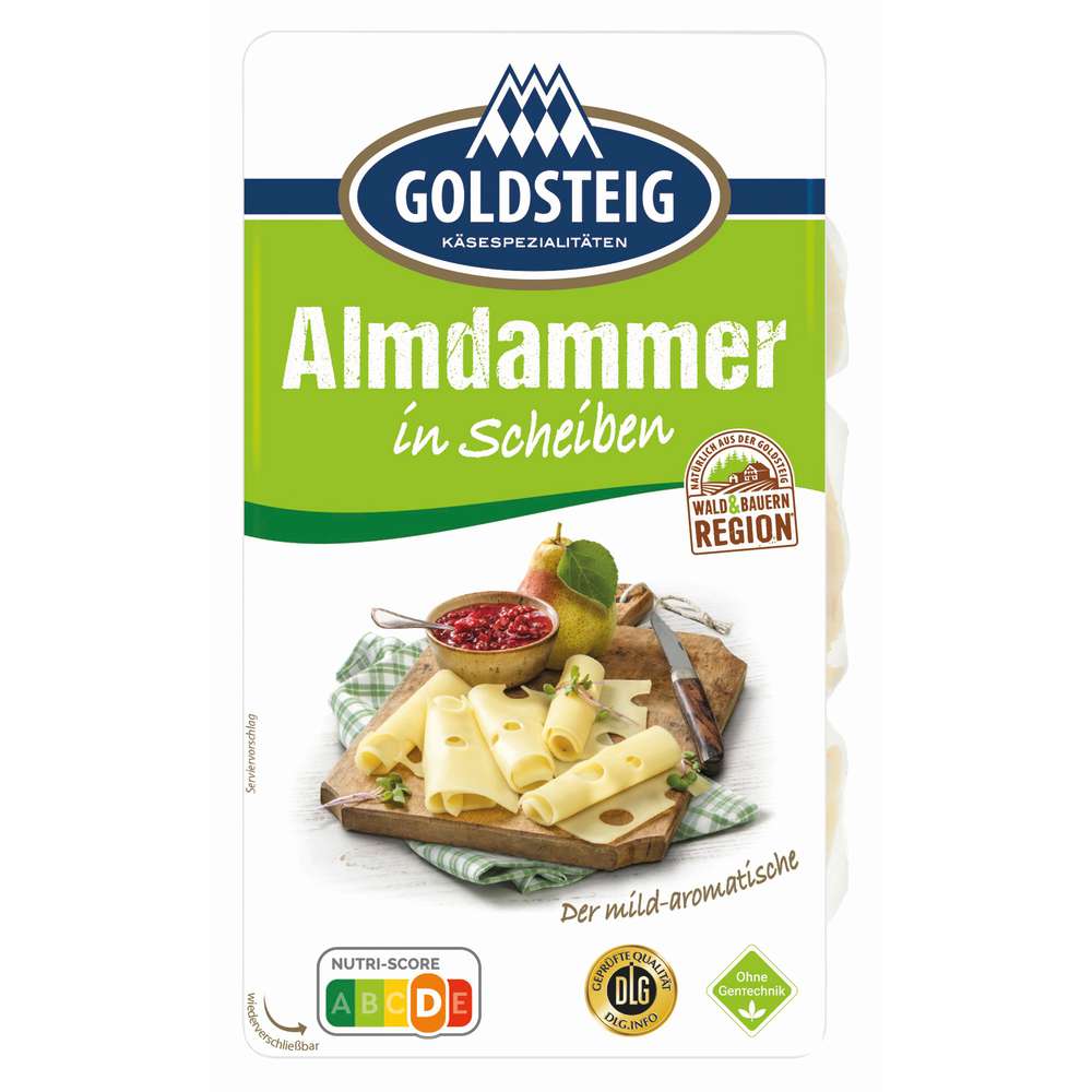 Produktabbildung Goldsteig Käsescheiben, Almdammer