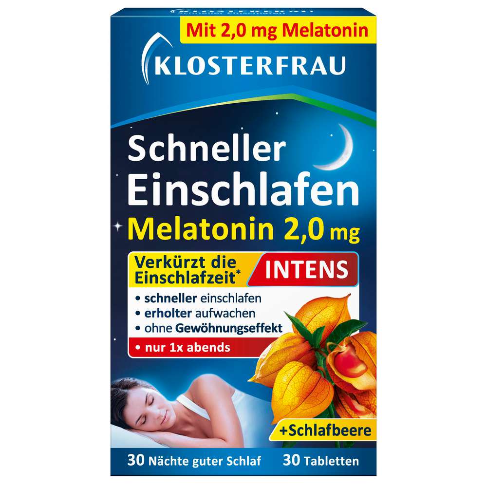 Produktabbildung Klosterfrau Schneller Einschlafen Melatonin