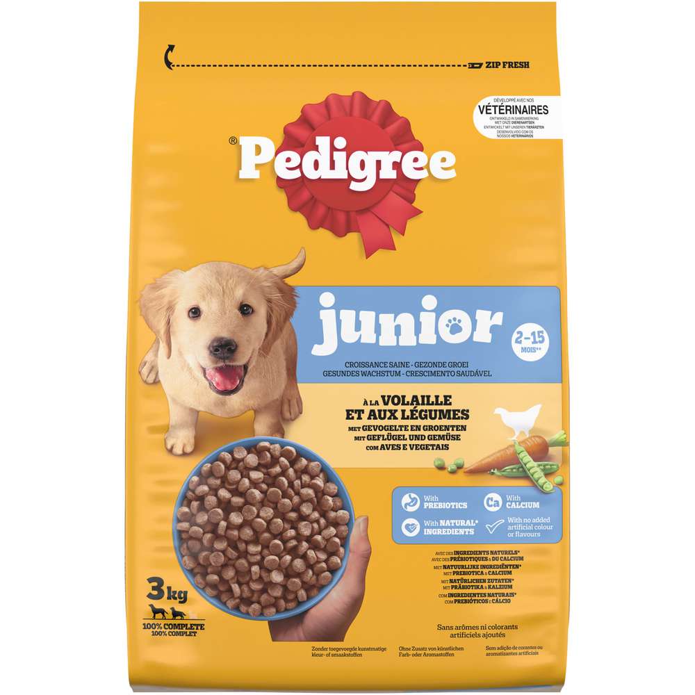 Produktabbildung Pedigree Hunde-Trockenfutter Junior, Geflügel/Gemüse