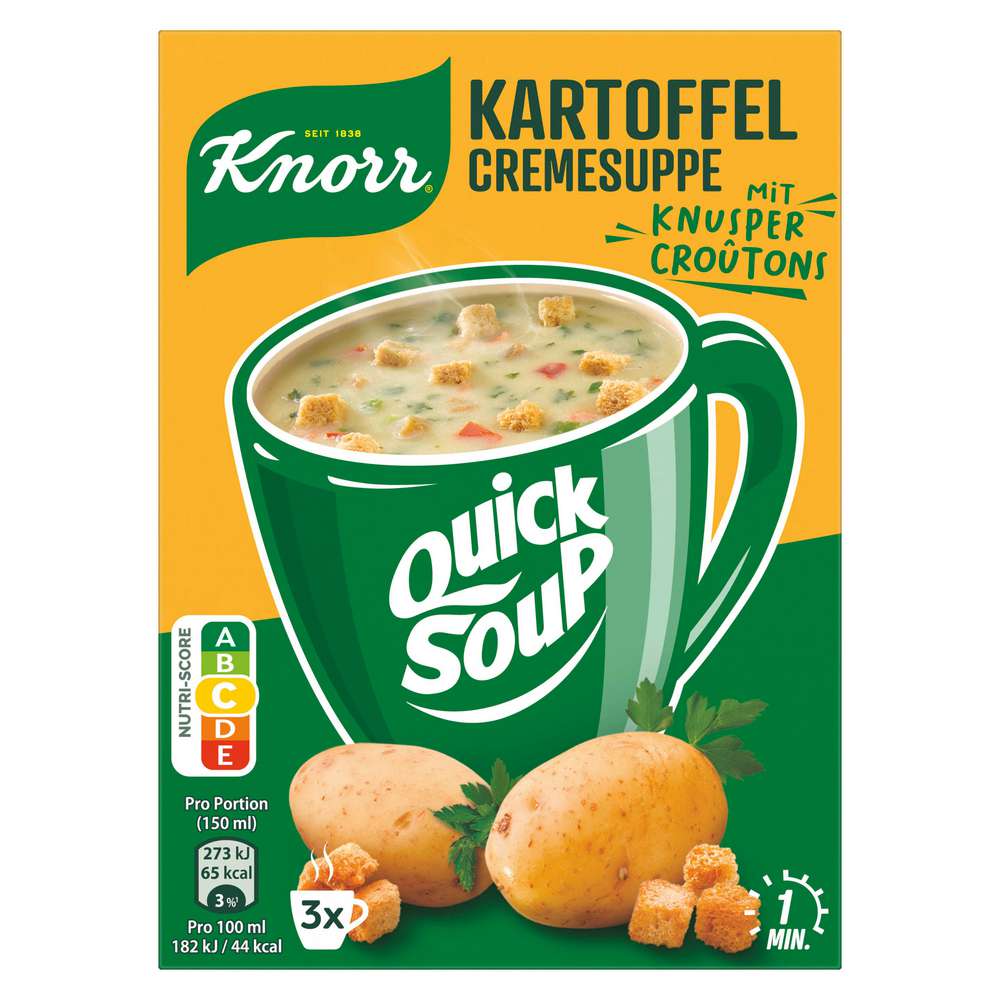 Produktabbildung Knorr Coup a Soup Instantsuppe, Kartoffelcreme