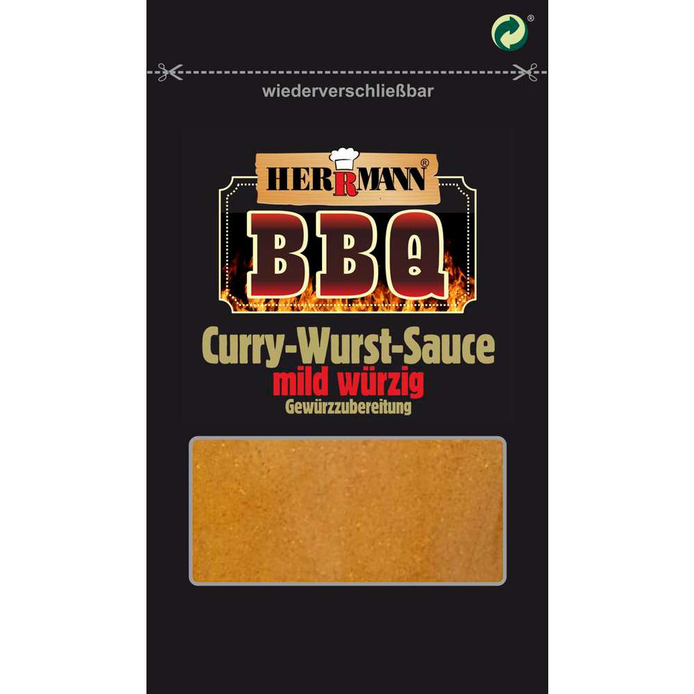 Produktabbildung Herrmann Gewürze Gewürzmischung BBQ, Curry Wurst Sauce