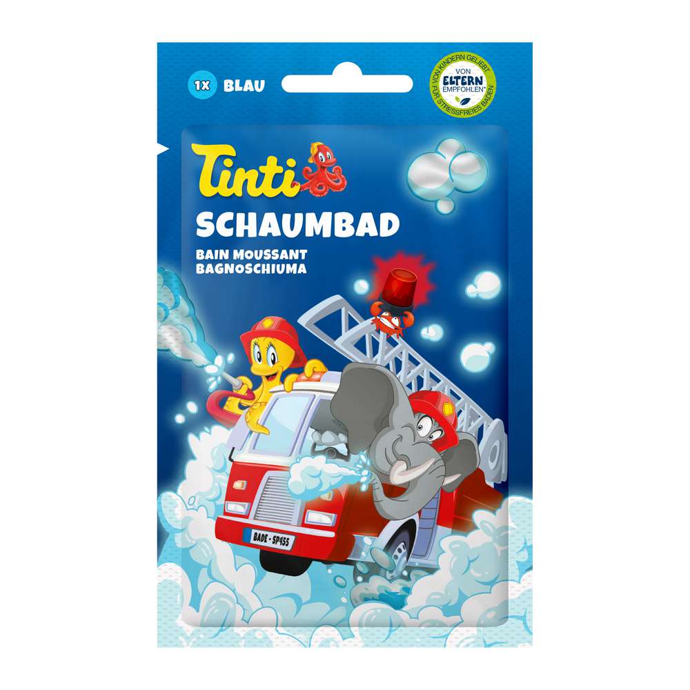 Produktabbildung Tinti Schaumbad blau Feuerwehr