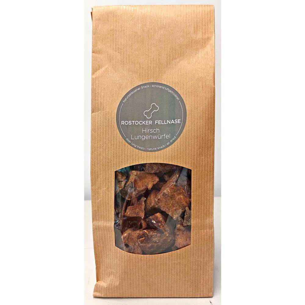 Produktabbildung Rostocker Fellnase Hunde-Snacks, Hirsch-Lungenwürfel
