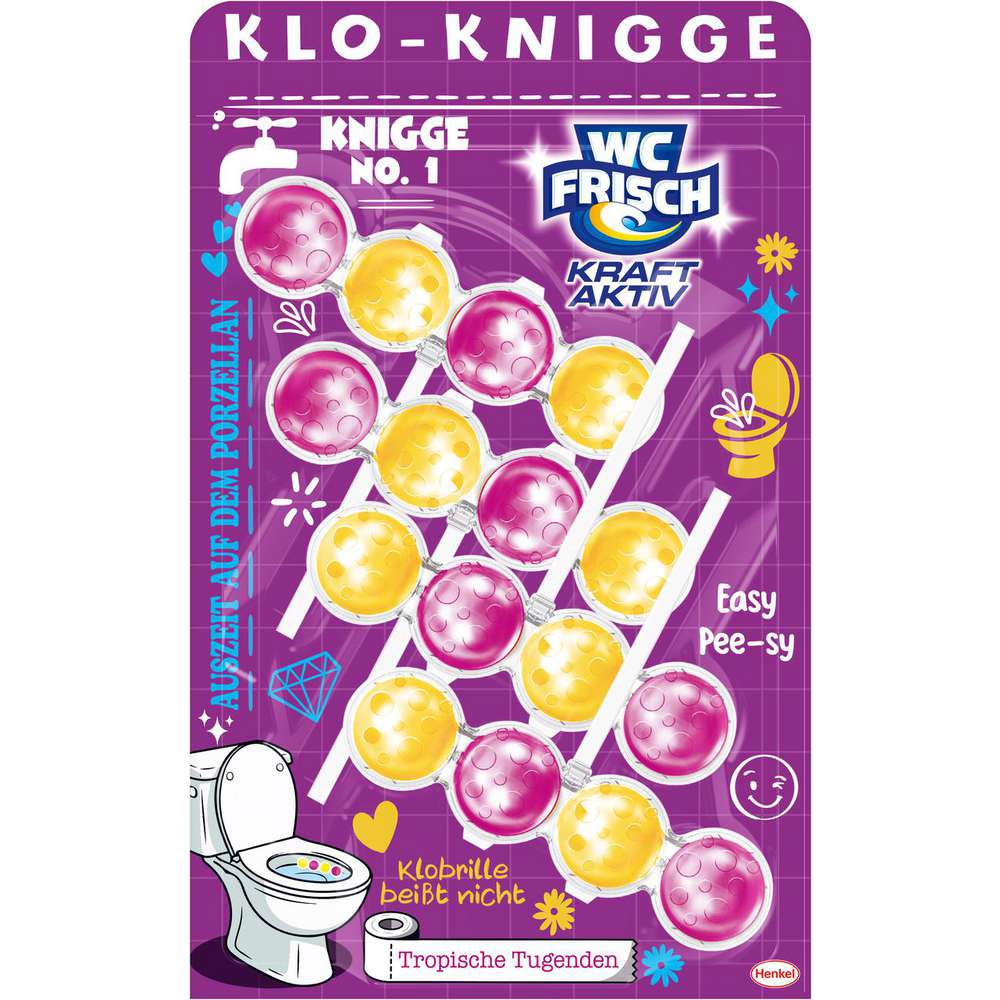 Produktabbildung WC Frisch WC Duftspüler 4er-Set Kraft Aktiv, Tropische Tugenden