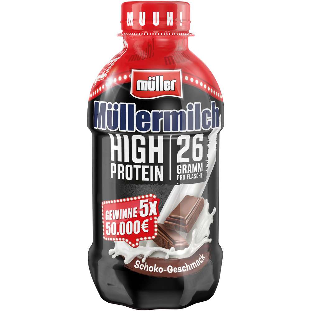 Produktabbildung Müller Müllermilch, High Protein, Schoko-Geschmack