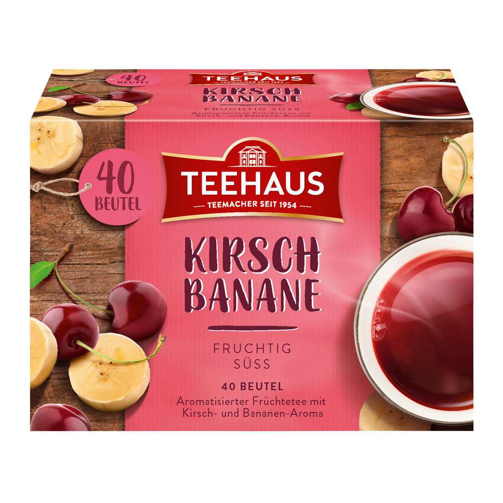 Produktabbildung Teehaus Früchtetee Kirsch-Banane