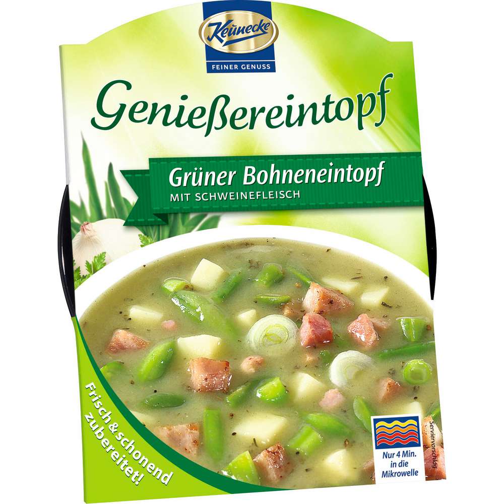 Produktabbildung Keunecke grüner Bohneneintopf Genießereintopf, Schweinefleisch