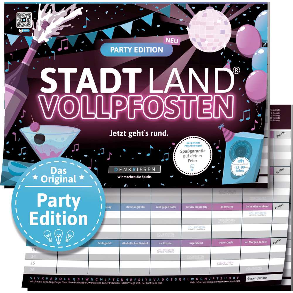 Produktabbildung Vedes STADT LAND VOLLPFOSTEN - Party Edition