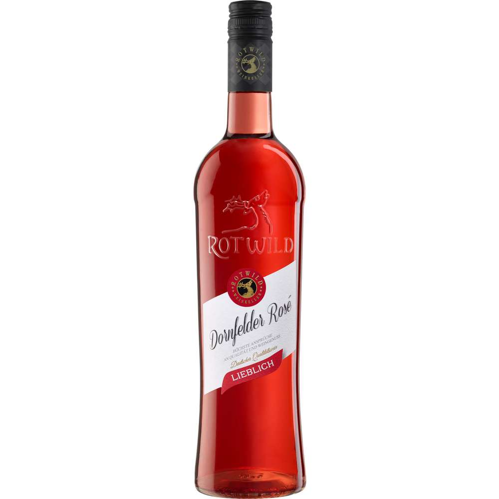 Produktabbildung Rotwild Dornfelder Rosé lieblich Rheinhessen DQW, Roséwein