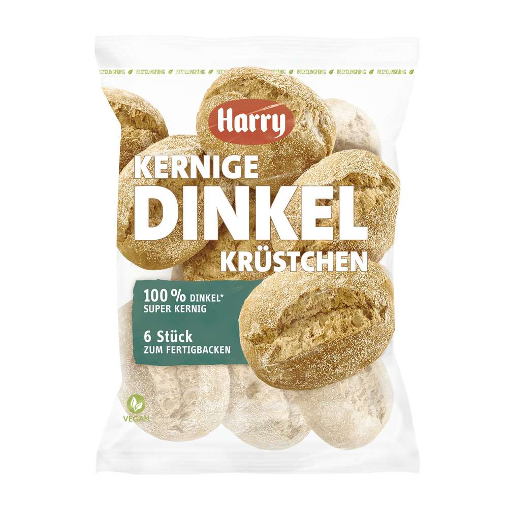 Produktabbildung Harry Dinkel Krüstchen kernig Aufbackbrötchen