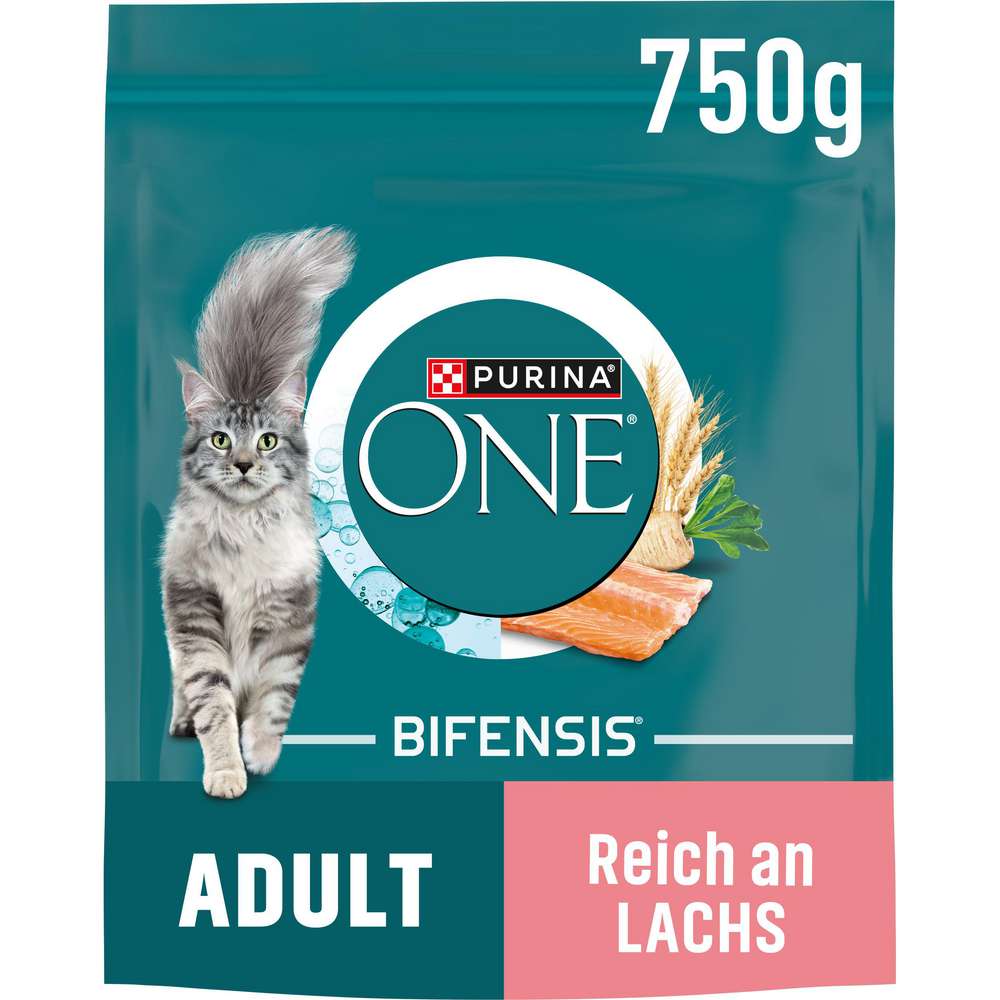 Produktabbildung Purina Katzen-Trockenfutter One, Adult Lachs