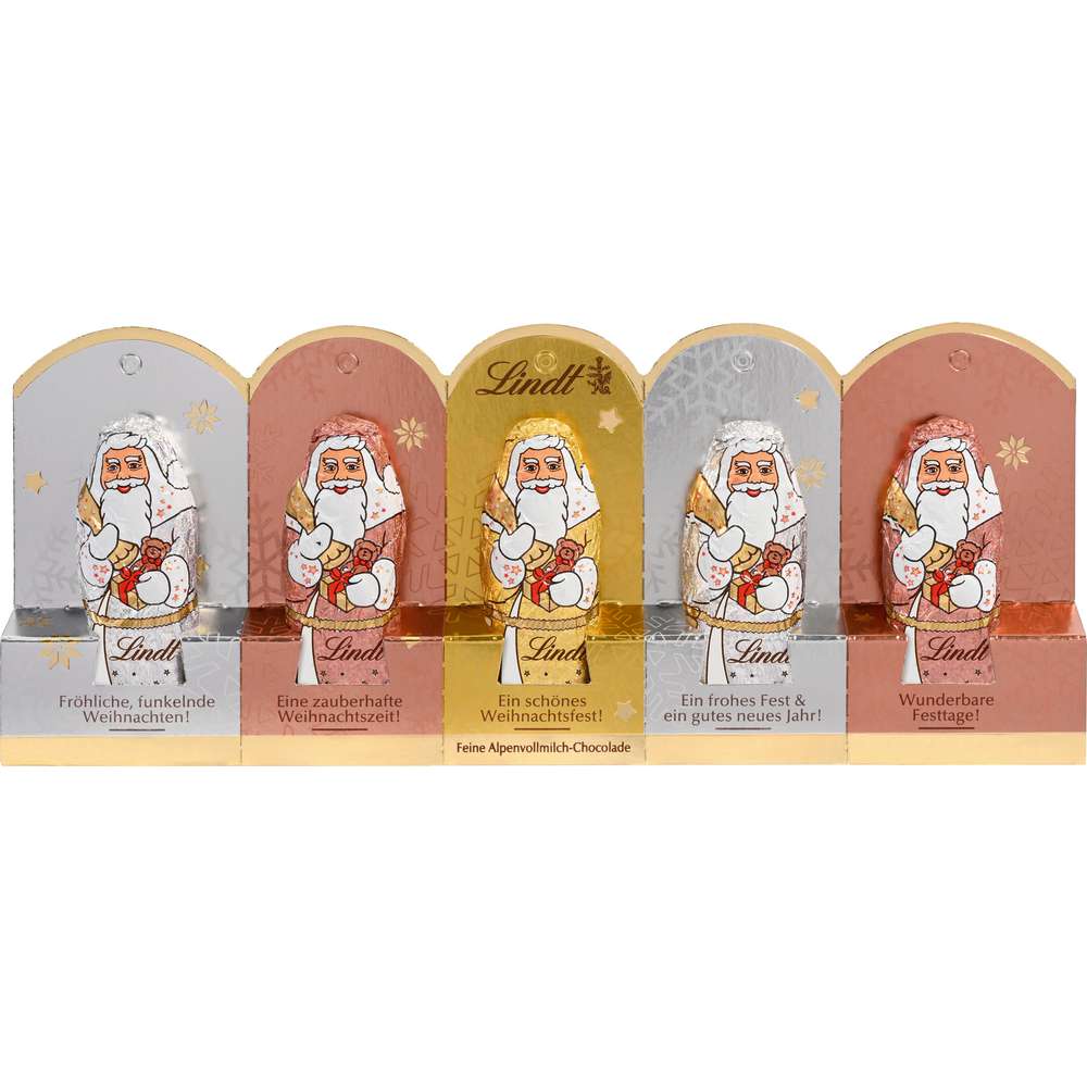 Produktabbildung Lindt Mini Weihnachtsmänner