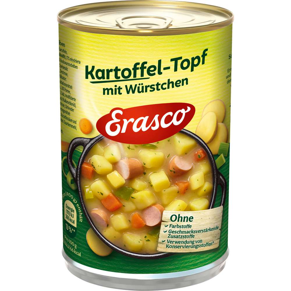 Produktabbildung Erasco Kartoffel-Topf mit Würstchen
