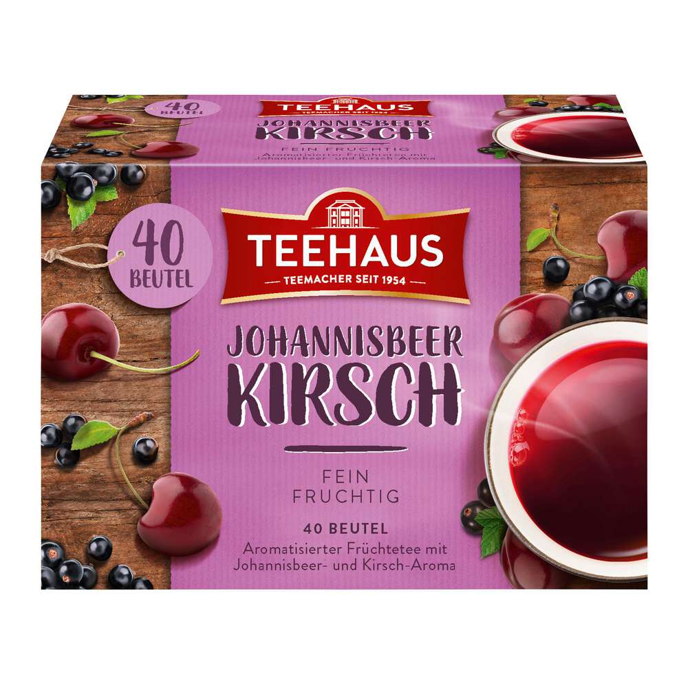 Produktabbildung Teehaus Früchtetee Johanissbeer-Kirsch