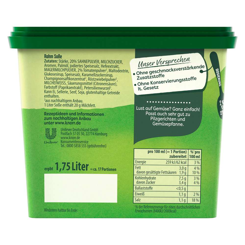 Produktabbildung Knorr Rahm Soße
