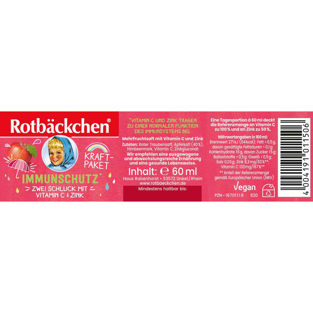 Produktabbildung Rotbäckchen Immunschutz Mehrfrucht-Saft