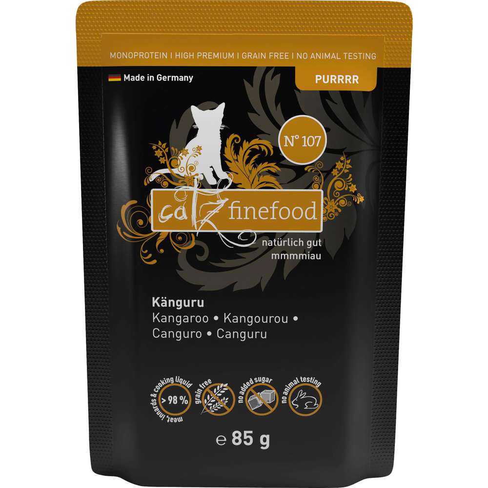 Produktabbildung catz finefood Katzen-Nassfutter Purrrr, N° 107, Känguru