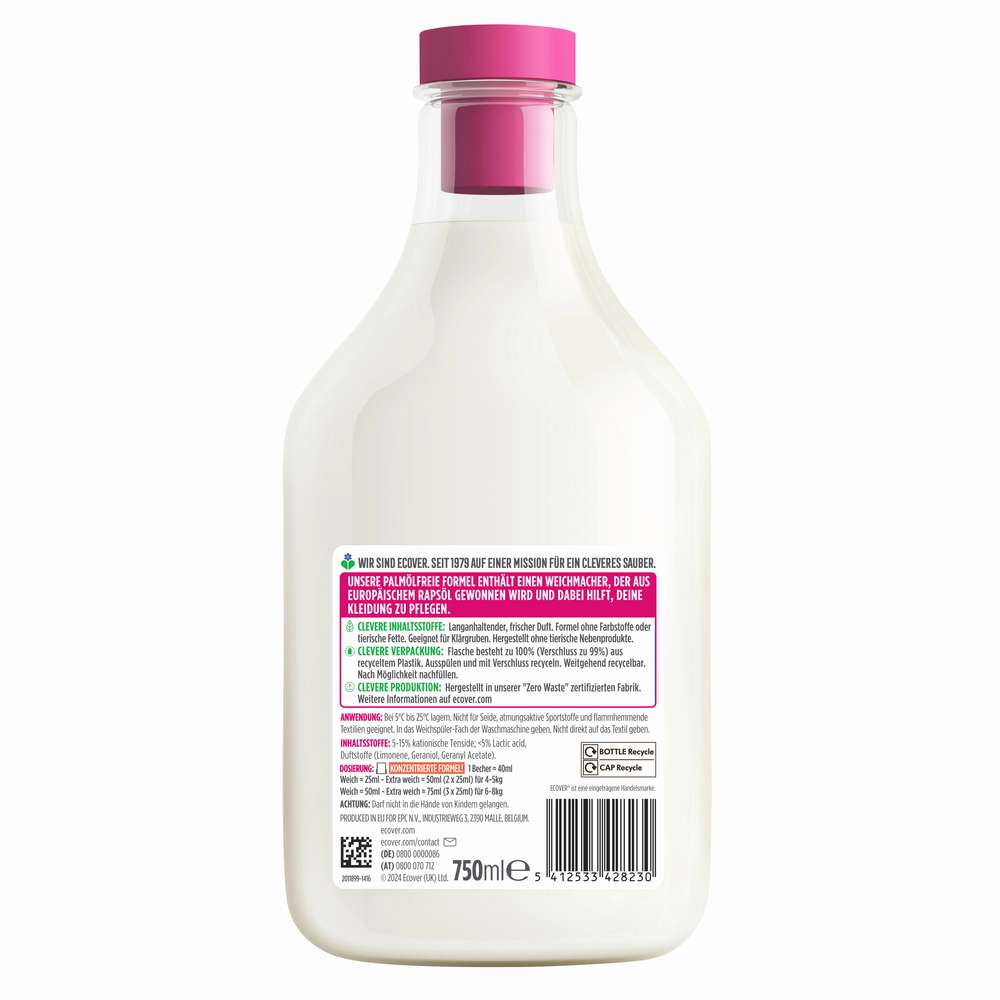 Produktabbildung Ecover Weichspüler Apfelblüte & Mandel