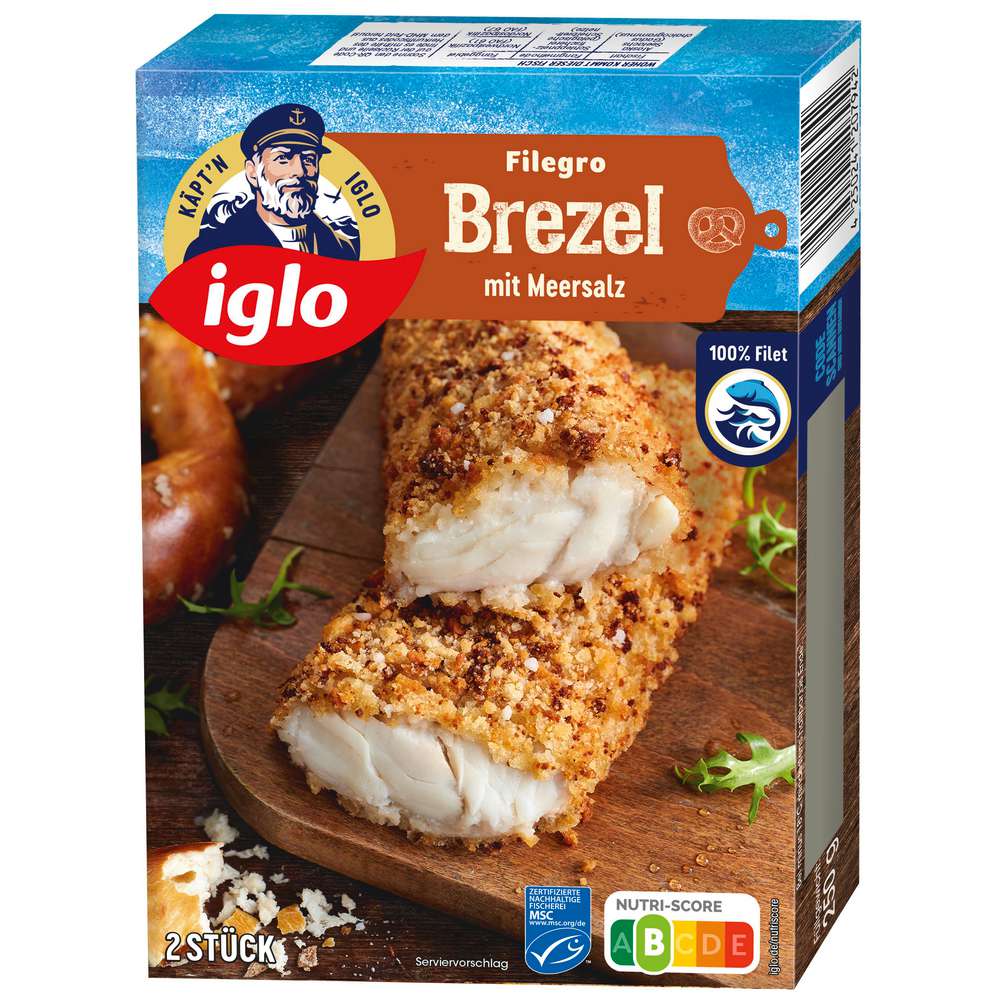 Produktabbildung Iglo MSC Filegro Brezel, tiefgekühlt