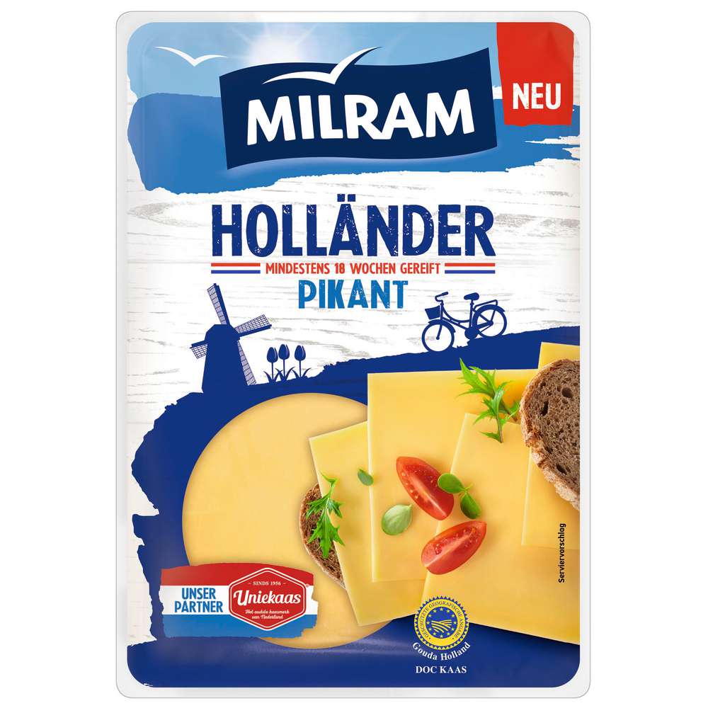 Produktabbildung Milram Käsescheiben Holländer, Pikant