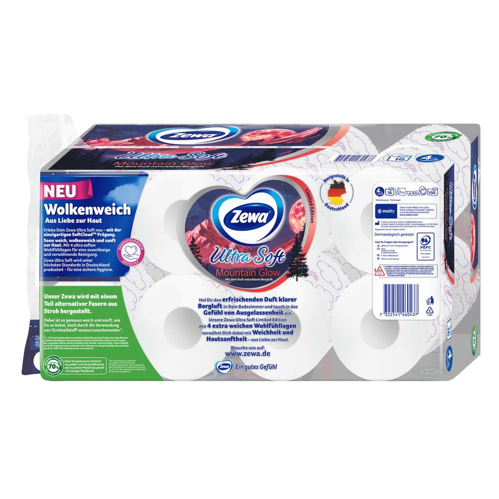 Produktabbildung Zewa Toilettenpapier Ultra Soft, 4-lagig