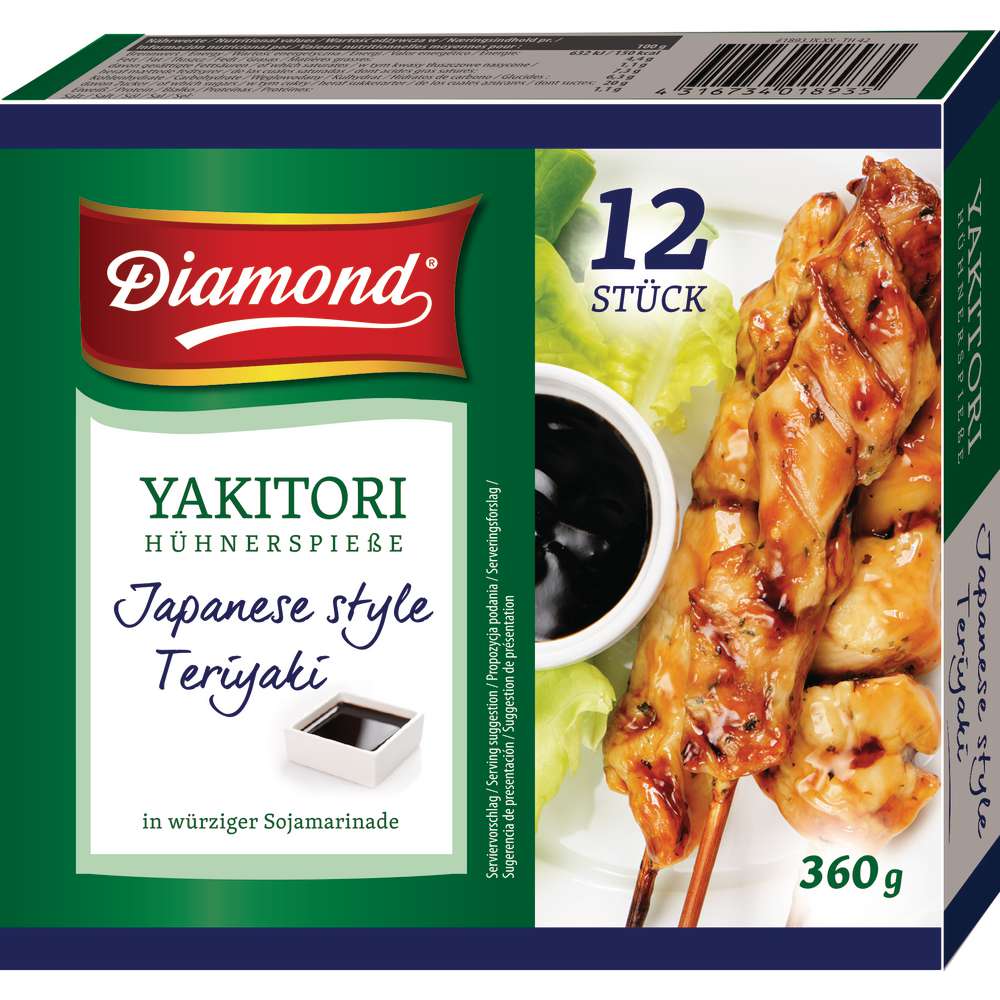 Produktabbildung Diamond Yakitori Hühnchenspiesse Terijaki