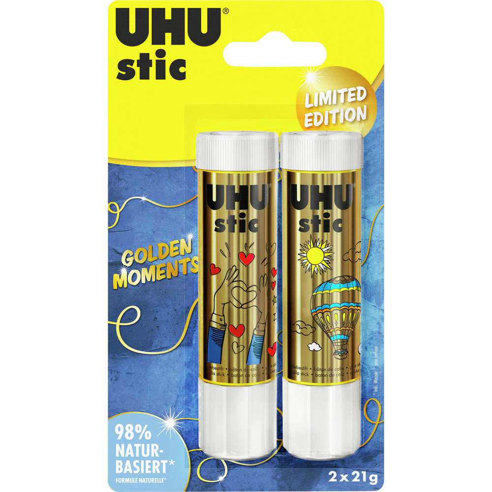 Produktabbildung UHU Klebestift Golden Moments