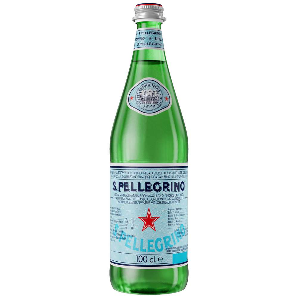 Produktabbildung San Pellegrino Mineralwasser, mit Kohlensäure