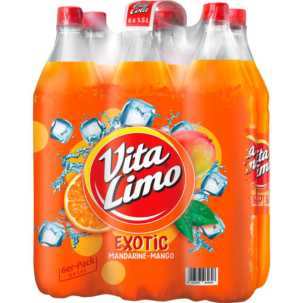 Produktabbildung Lichtenauer Exotic Limonade , Mandarinen-Mango-Geschmack (6x 1,500 Liter)