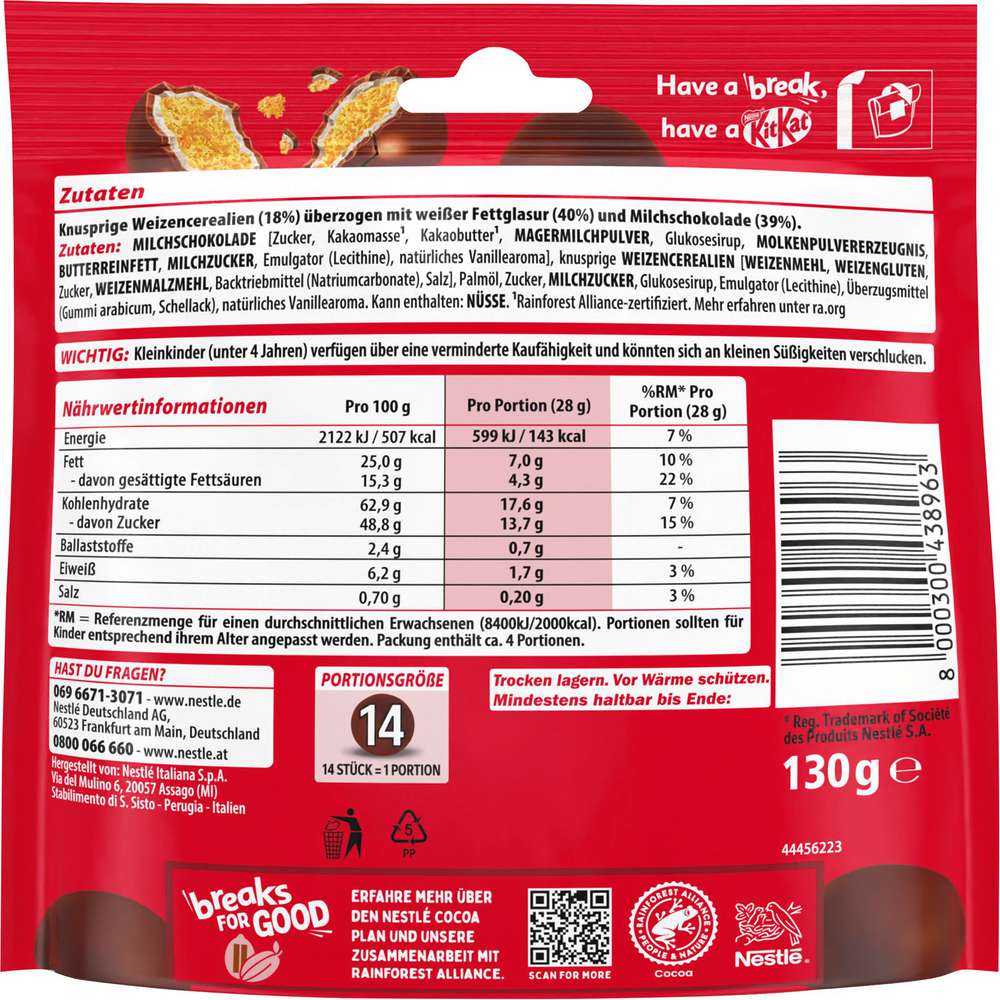 Produktabbildung Nestlé Kit Kat Balls Milk