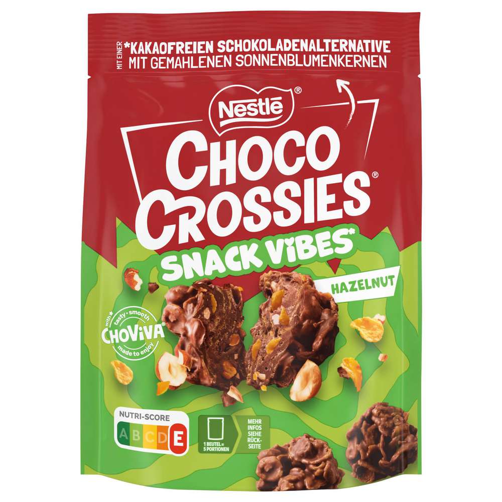 Produktabbildung Nestlé Choco Crossies Snack Vibes, Haselnuss