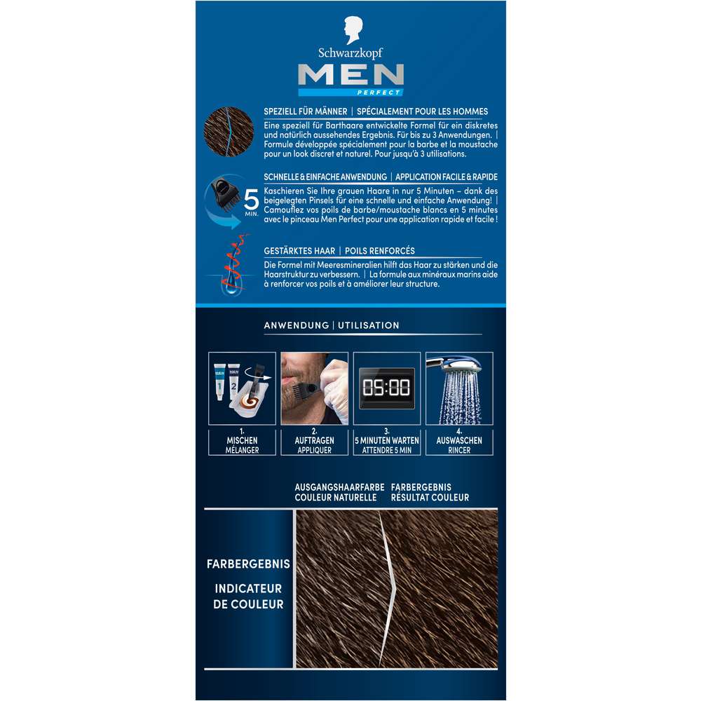 Produktabbildung Schwarzkopf Bart-Coloration, 60 Natur Braun