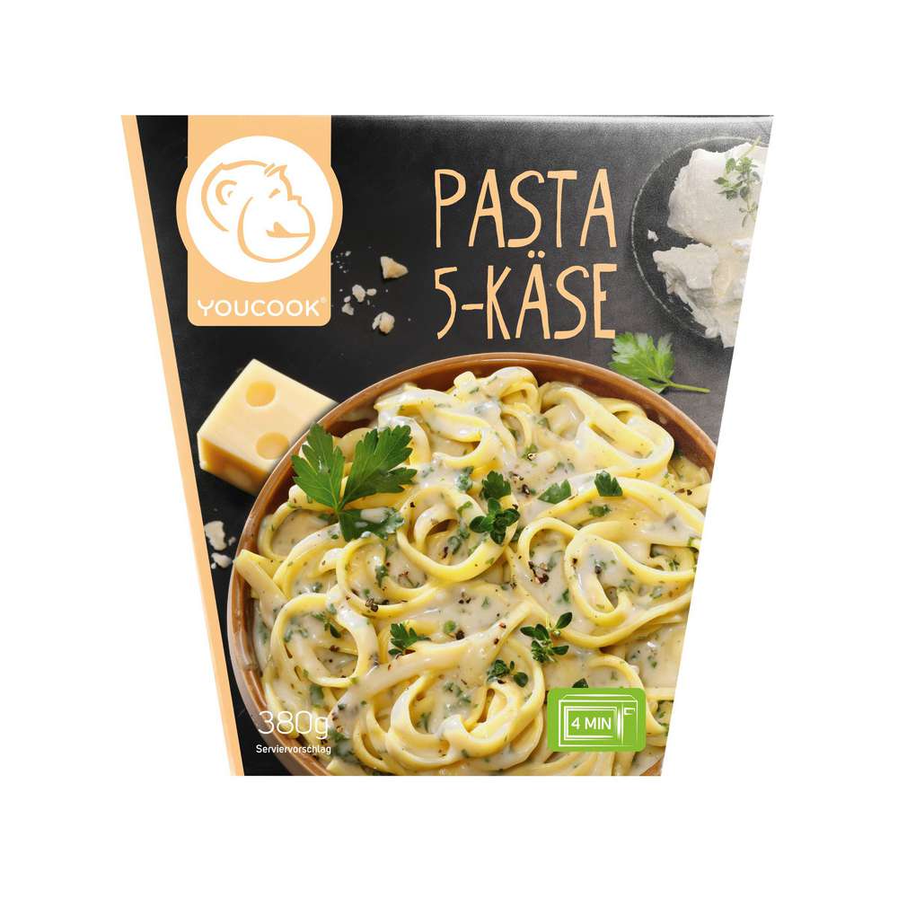 Produktabbildung Youcook Pasta 5-Käse