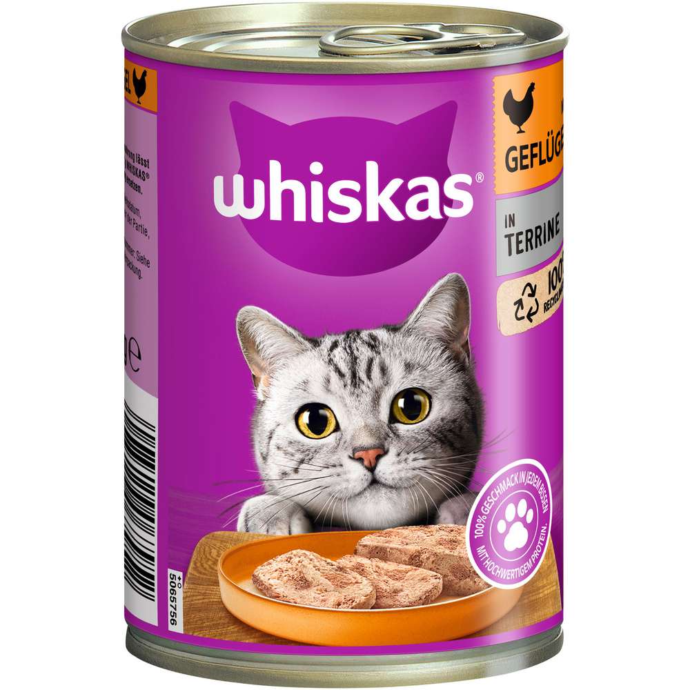 Produktabbildung Whiskas Katzenfutter Adult, Terrine Geflügel