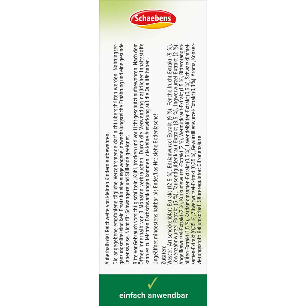 Produktabbildung Schaebens Bitterstoffe Sofort-Spray 