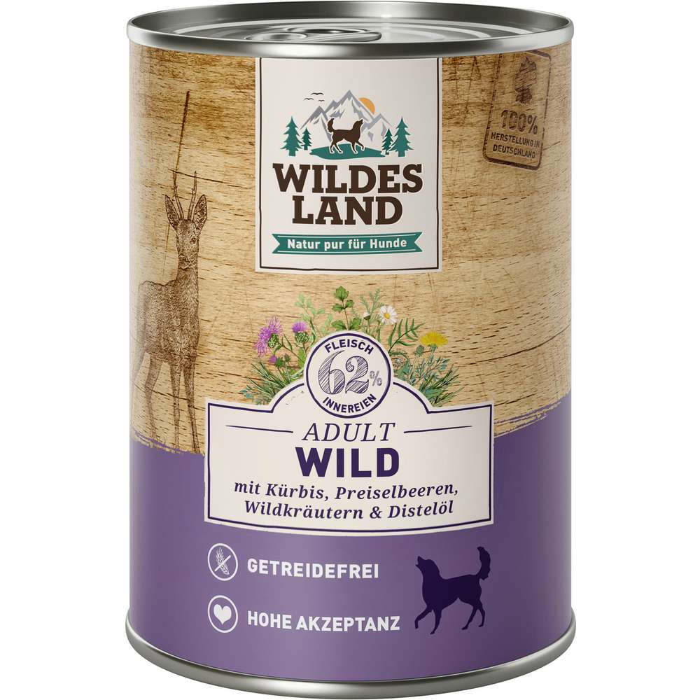 Produktabbildung Wildes Land Hunde-Nassfutter, Wild/Kürbis