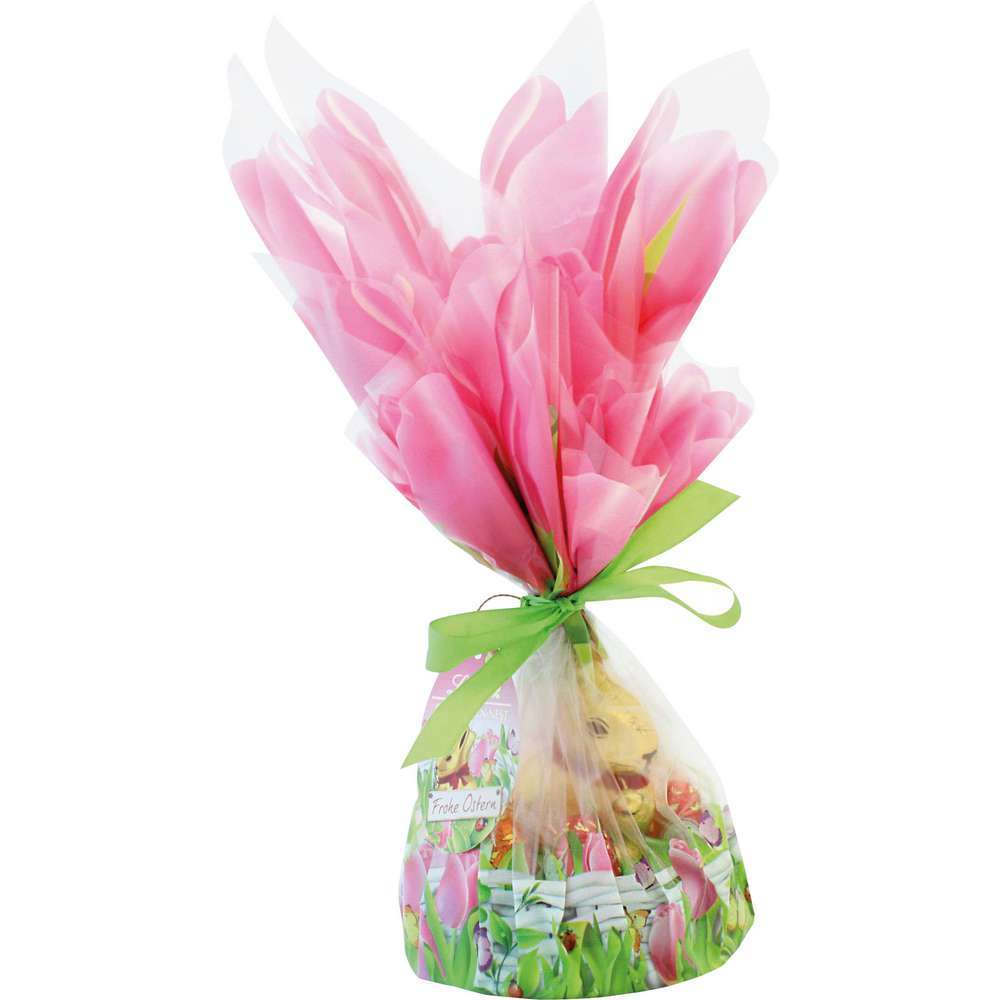 Produktabbildung Lindt Schoko-Hase im Nest mit Eiern, Geschenk