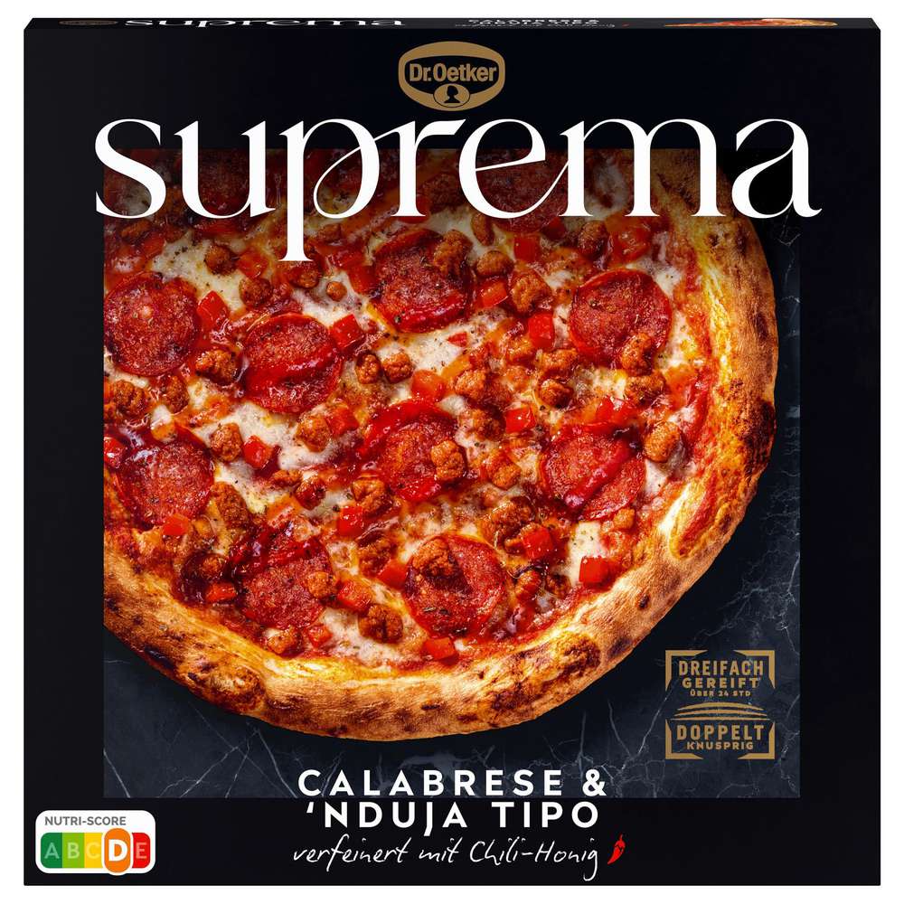 Produktabbildung Dr. Oetker Pizza Suprema Calabrese & Nduja tipo
