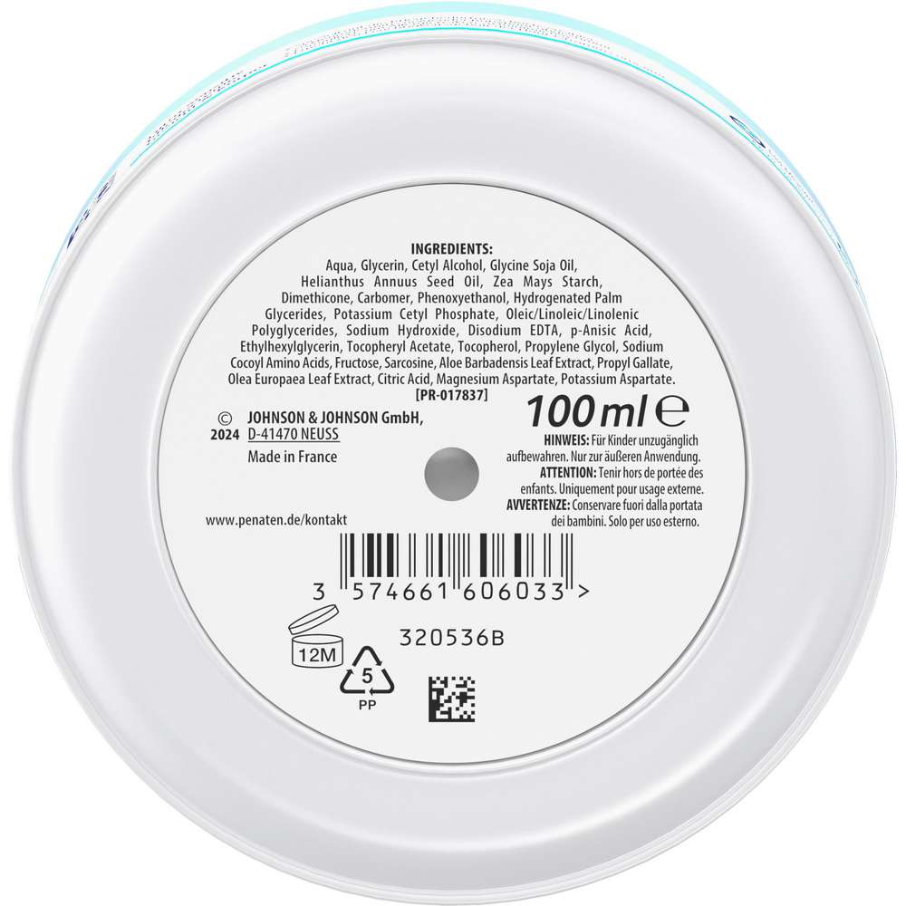 Produktabbildung Penaten Baby Pflegecreme Gesicht & Körper, ultra sensitiv