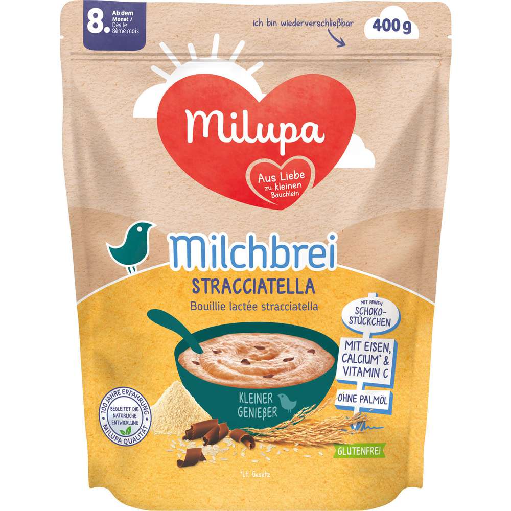 Produktabbildung Milupa Milchbrei Stracciatella, ab dem 8. Monat