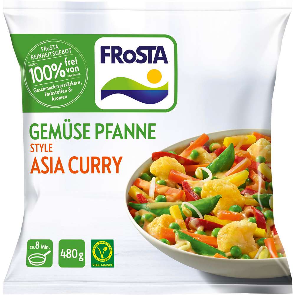Produktabbildung Frosta Gemüsepfanne Asia Curry, tiefgekühlt