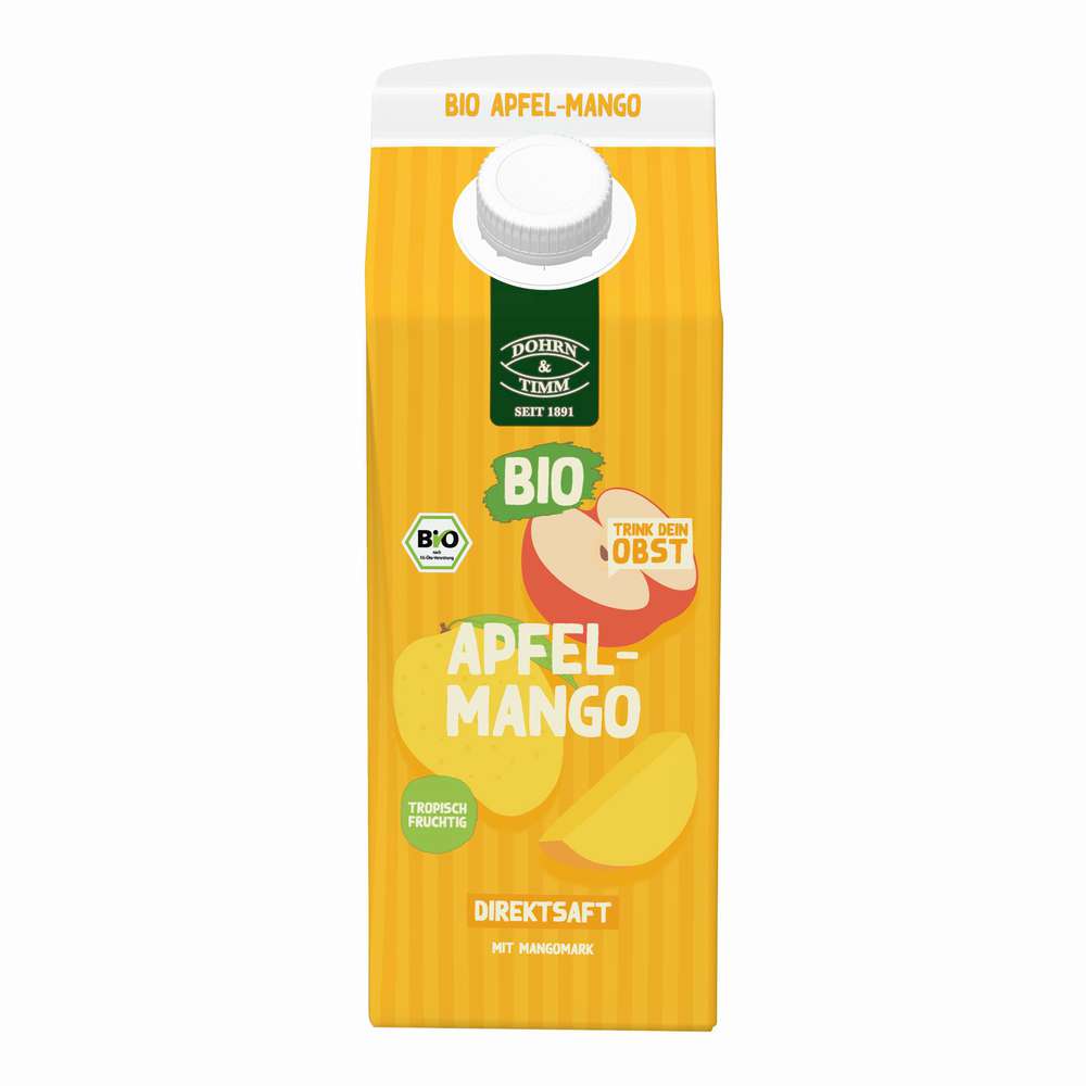 Produktabbildung Dohrn & Timm Bio Apfel-Mango Direktsaft