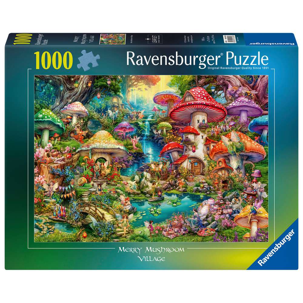 Produktabbildung Ravensburger Puzzle 1000T Merry Mushroom Village