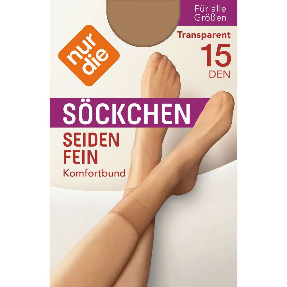 Produktabbildung Nur Die Socken Seidenfein, teint, onesize