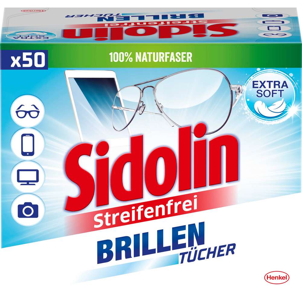 Produktabbildung Sidolin Brillenputztücher