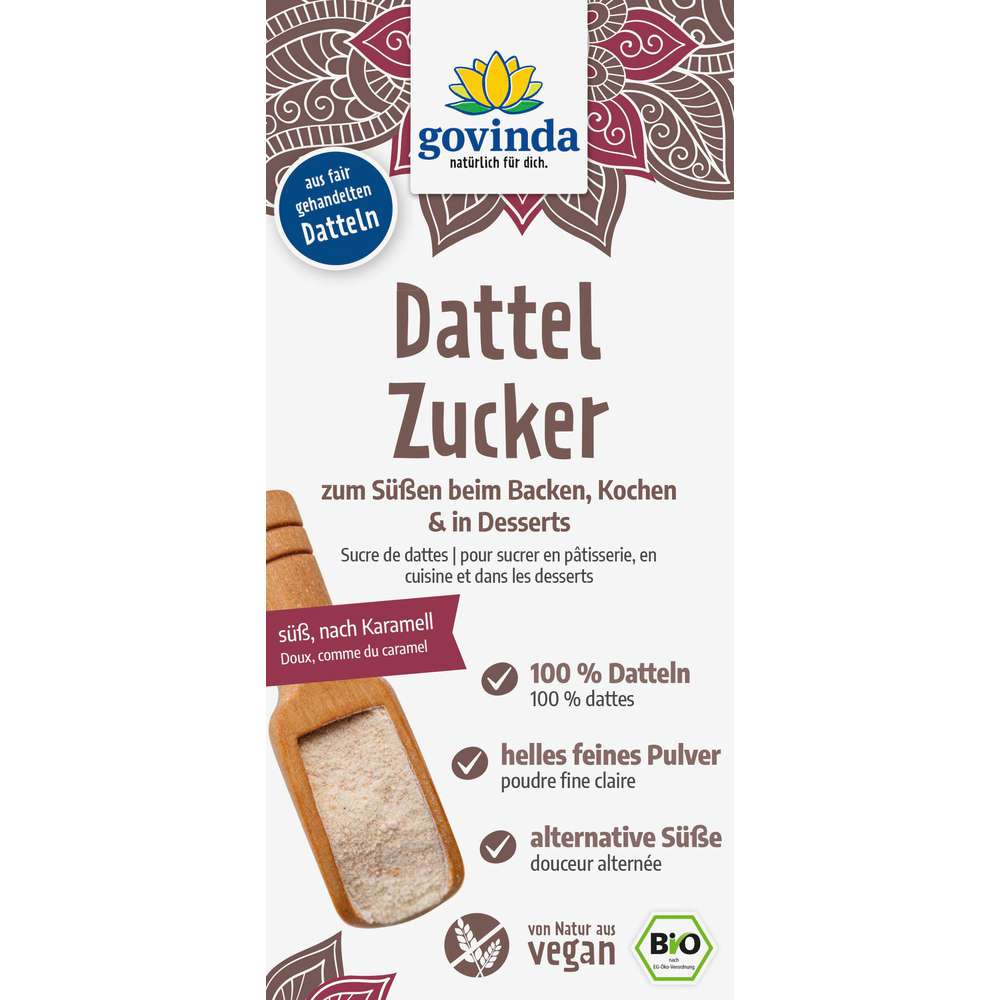 Produktabbildung Govinda Dattelzucker