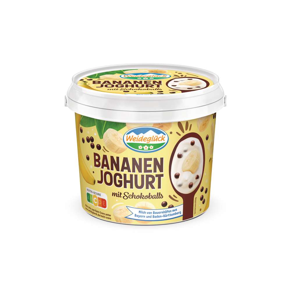Produktabbildung Milchwerke Schwaben Joghurt Banane Schoko